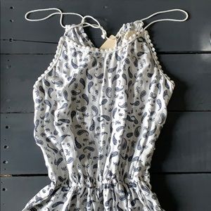 Paisley print romper